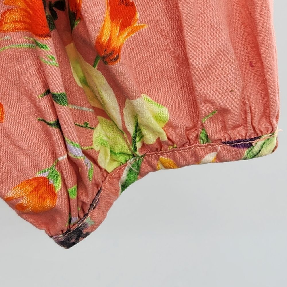 Zara floral midi puff sleeve tiered poplin dress *bloggers favorite* - Picture 4 of 7
